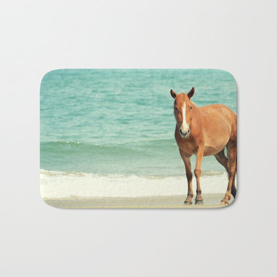 Wild Mustang of Carova, NC Bath Mat