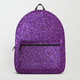 Girly Sparkly Royal Purple Glitter Backpack