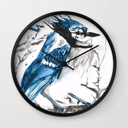 True Blue Jay Wall Clock