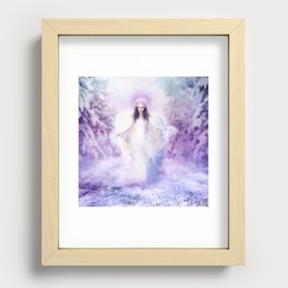 Winter Angel Recessed Framed Print