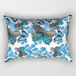 Two butterflies cup coffee Rectangular Pillow