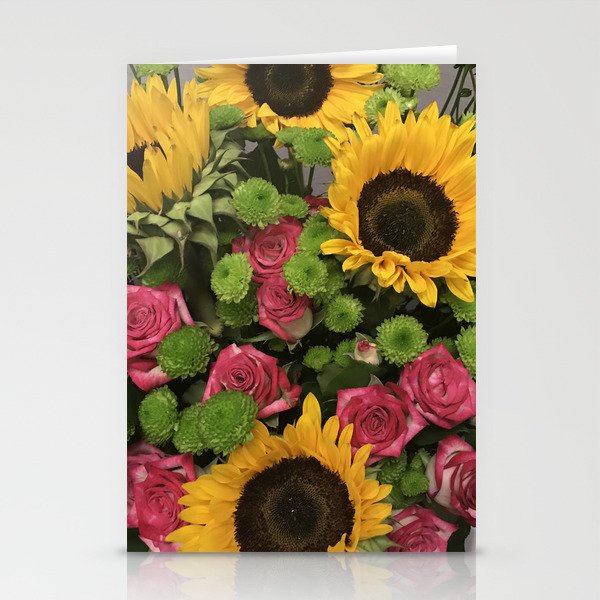 Sunflowers And Little Red Roses Stationery Cards By Dec02 Society6 Sunflowers And Little Red Roses Stationery Cards By Dec02 Society6