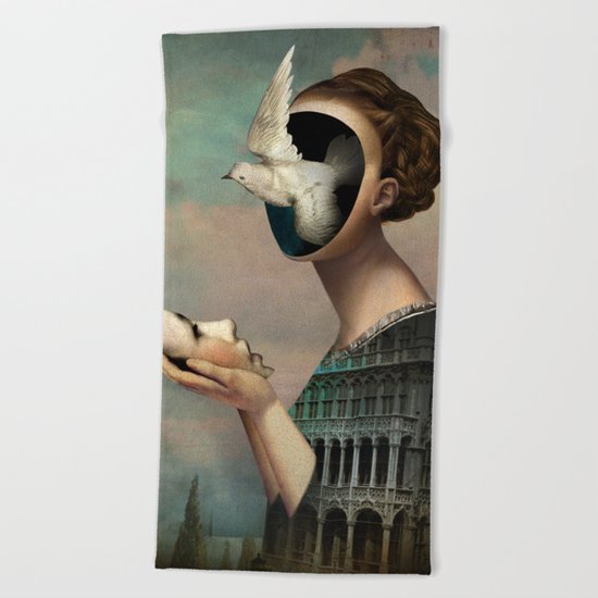 Garden of Melancholia Beach Towel