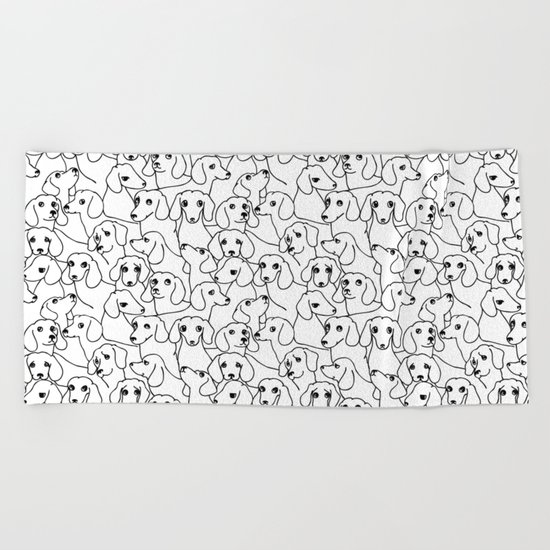 Oh Dachshund Beach Towel
