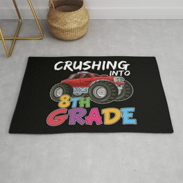 Crushing Into 8th Grade Monster Truck Area & Throw Rug