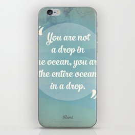 Rumi Ocean Drop iPhone Skin