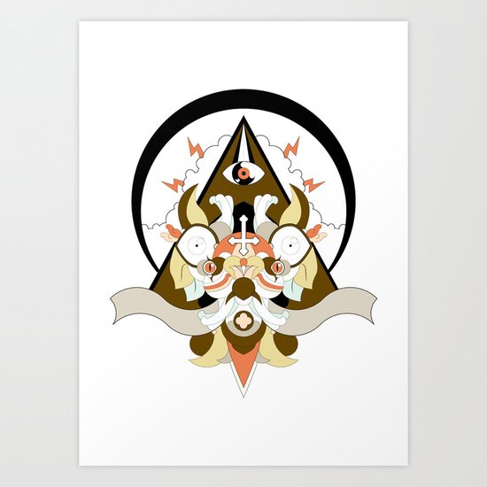 Those Damned Eyes... Art Print