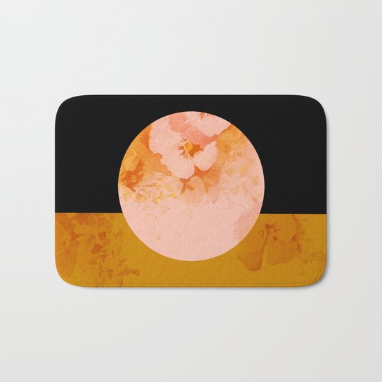 moon floral Bath Mat