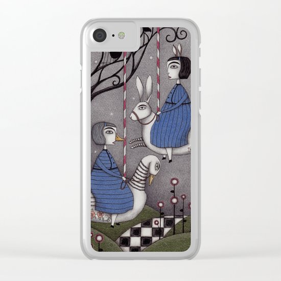 Merry-go-round Clear iPhone Case