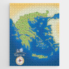 Illustrated map of Greece Jigsaw Puzzle