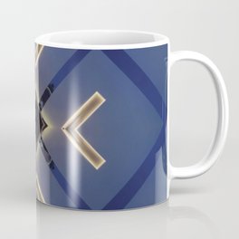 Midnight Blue Luxurious Geometric  Coffee Mug