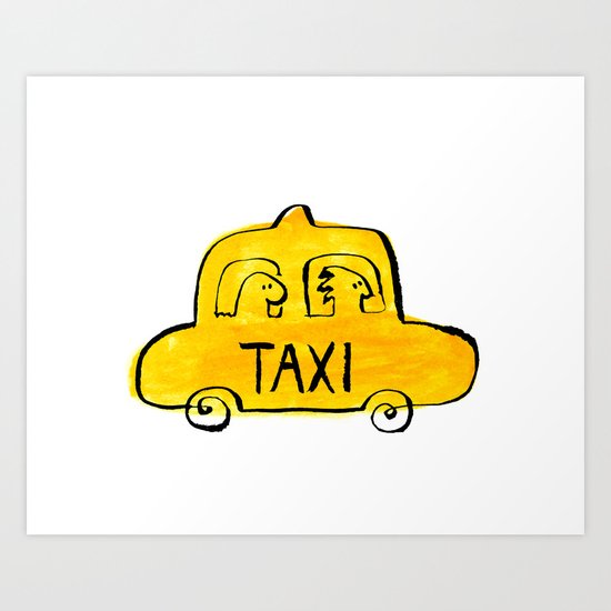Taxi Art Print