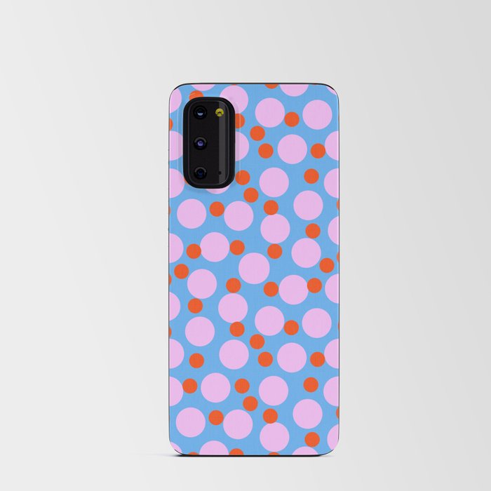 Modern Abstract Bubble Dance Pattern Pink And Blue Android Card Case