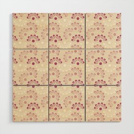 LOVELY FLORAL PATTERN Wood Wall Art