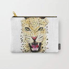 Leo Carry-All Pouch | Painting, Illustration, Nature, Animal 