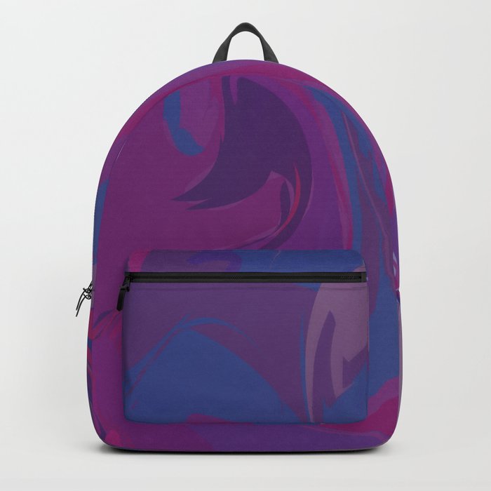Purple marble texture. Backpack