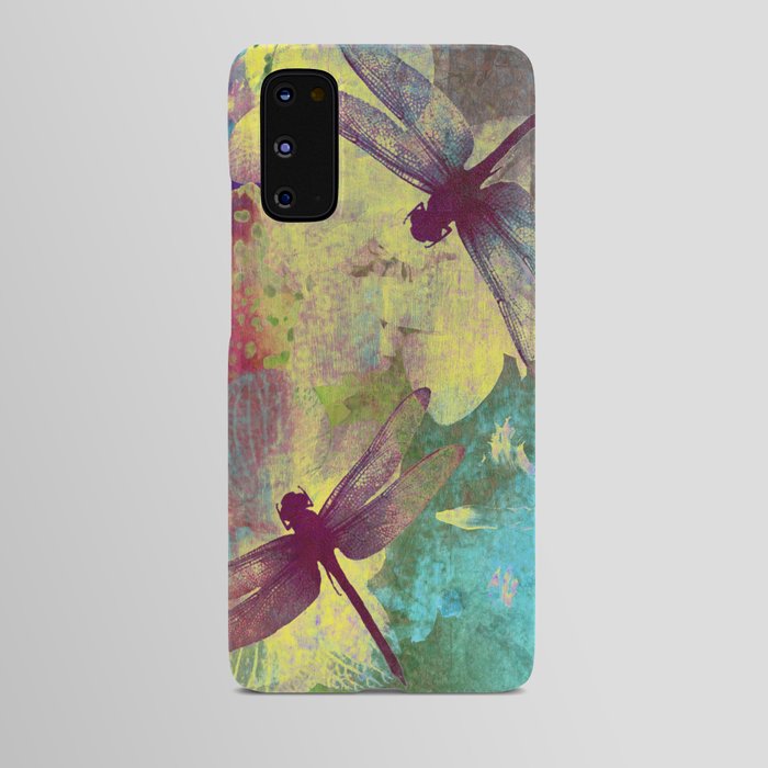 Painting Orchids and Dragonflies Android Case