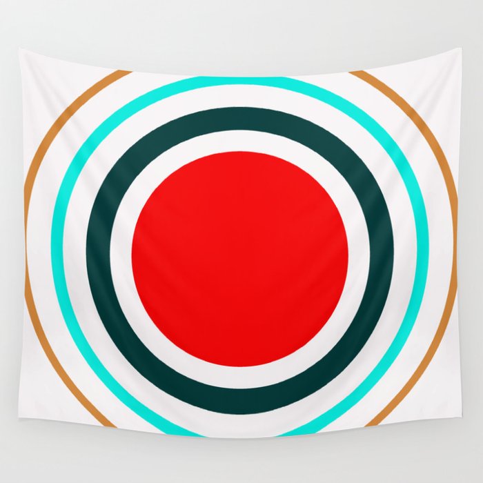 Abstract Geometric Christmas Pattern 03 Wall Tapestry