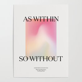 As Within - Spiritual Art Print Poster