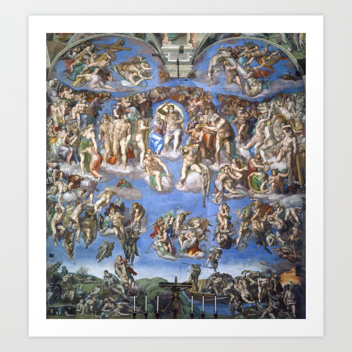 Michelangelo - The Last Judgment Art Print