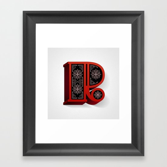 The Letter R Framed Art Print