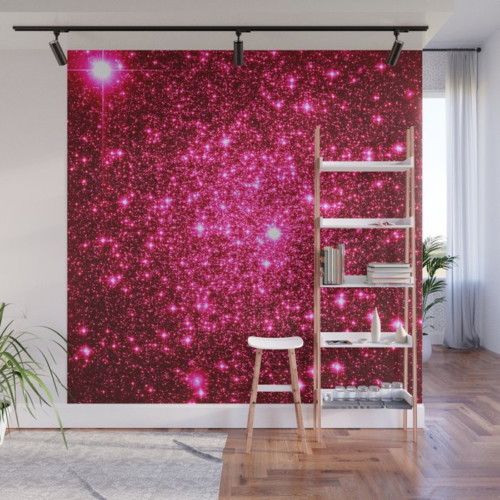 pink glitter wall paint