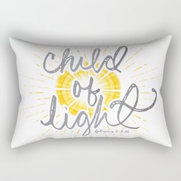 EPHESIANS 5:8-10 "CHILD OF LIGHT" Rectangular Pillow