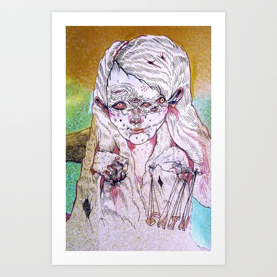 g a i n Art Print