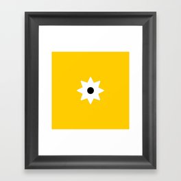 New star 42 -Yellow Framed Art Print