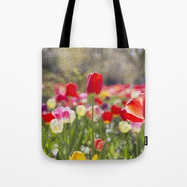the tulips of sherwood Tote Bag