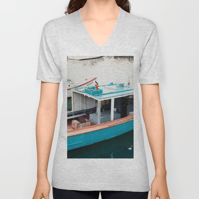 Rockport Nautical Primitive New England #3 V Neck T Shirt