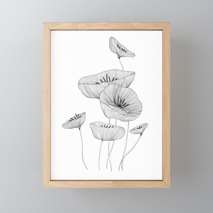 Bouquet Framed Mini Art Print