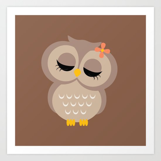 Owl Art Print