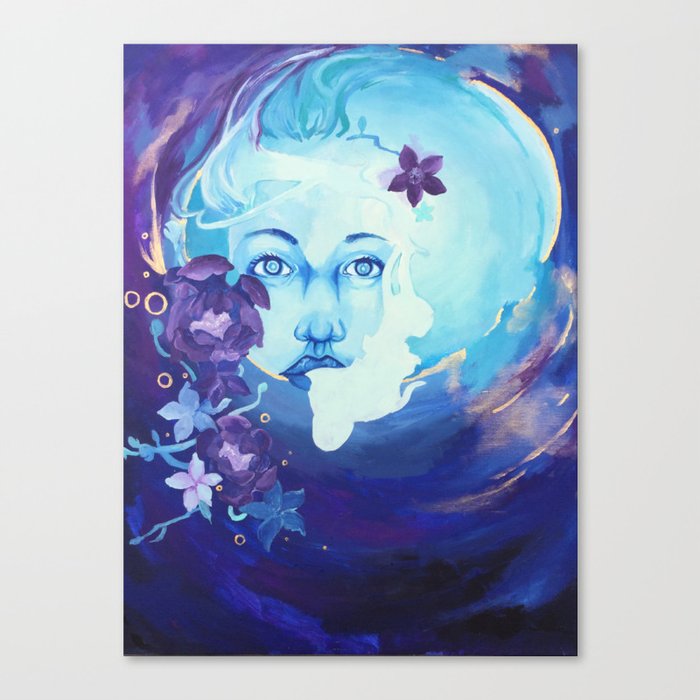 Moon babe Canvas Print