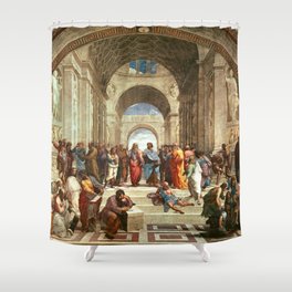 School Of Athens Painting Shower Curtain