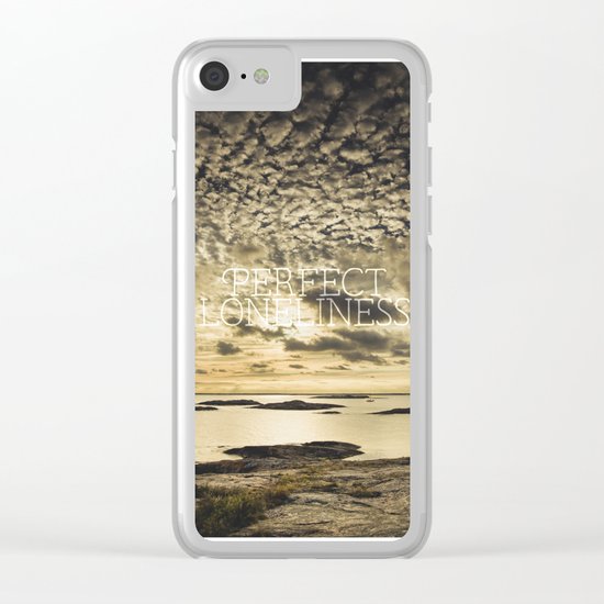 My perfect loneliness Clear iPhone Case