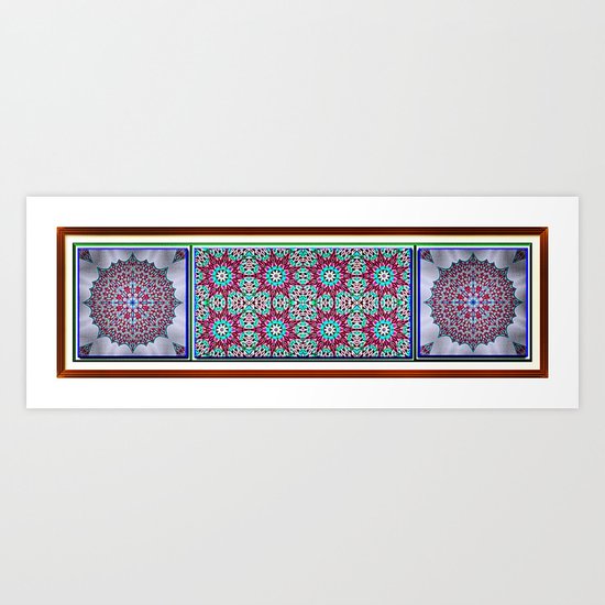 Windy Garden Art Print