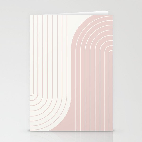 Two Tone Line Curvature LXIX Stationery Cards