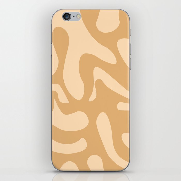 Midcentury Abstract Art - Sandy Tan and Middle Yellow Red iPhone Skin