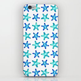 Starfish Grid Pattern iPhone Skin