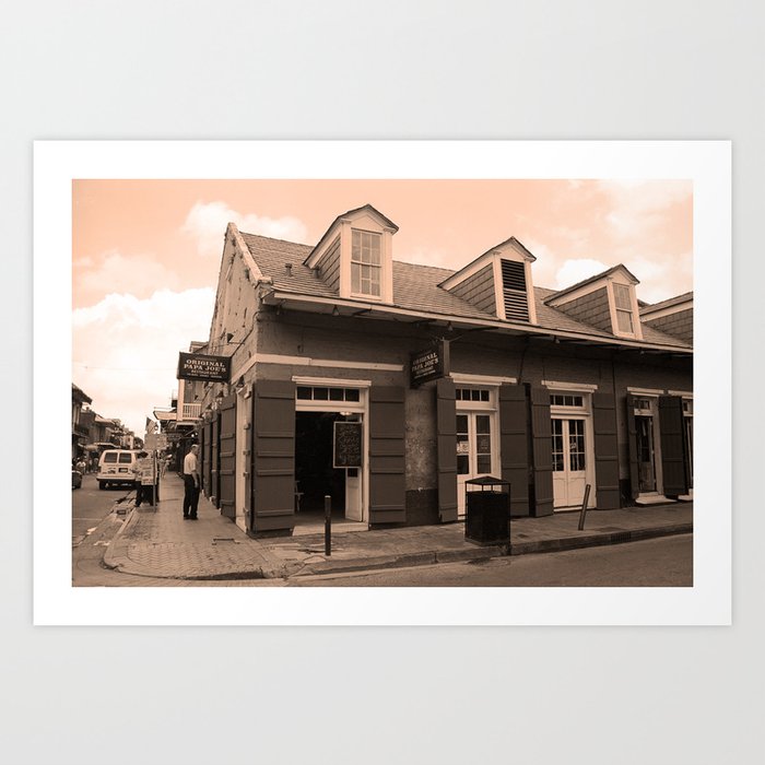 New Orleans - Bourbon Street 2004 Art Print