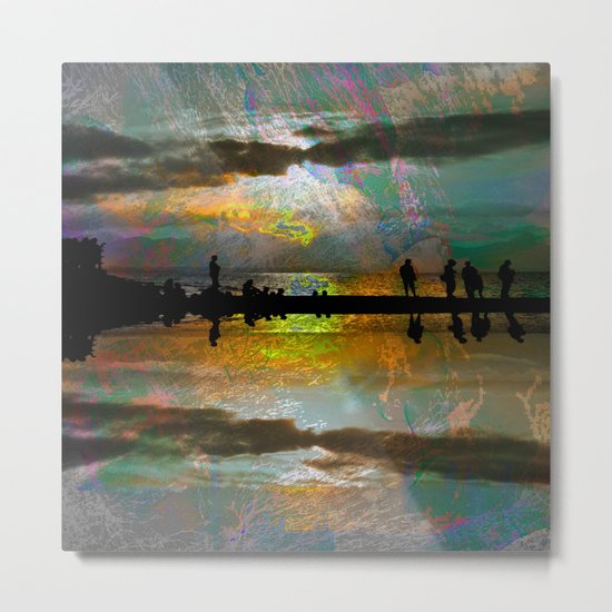Abstract-art sunset Metal Print