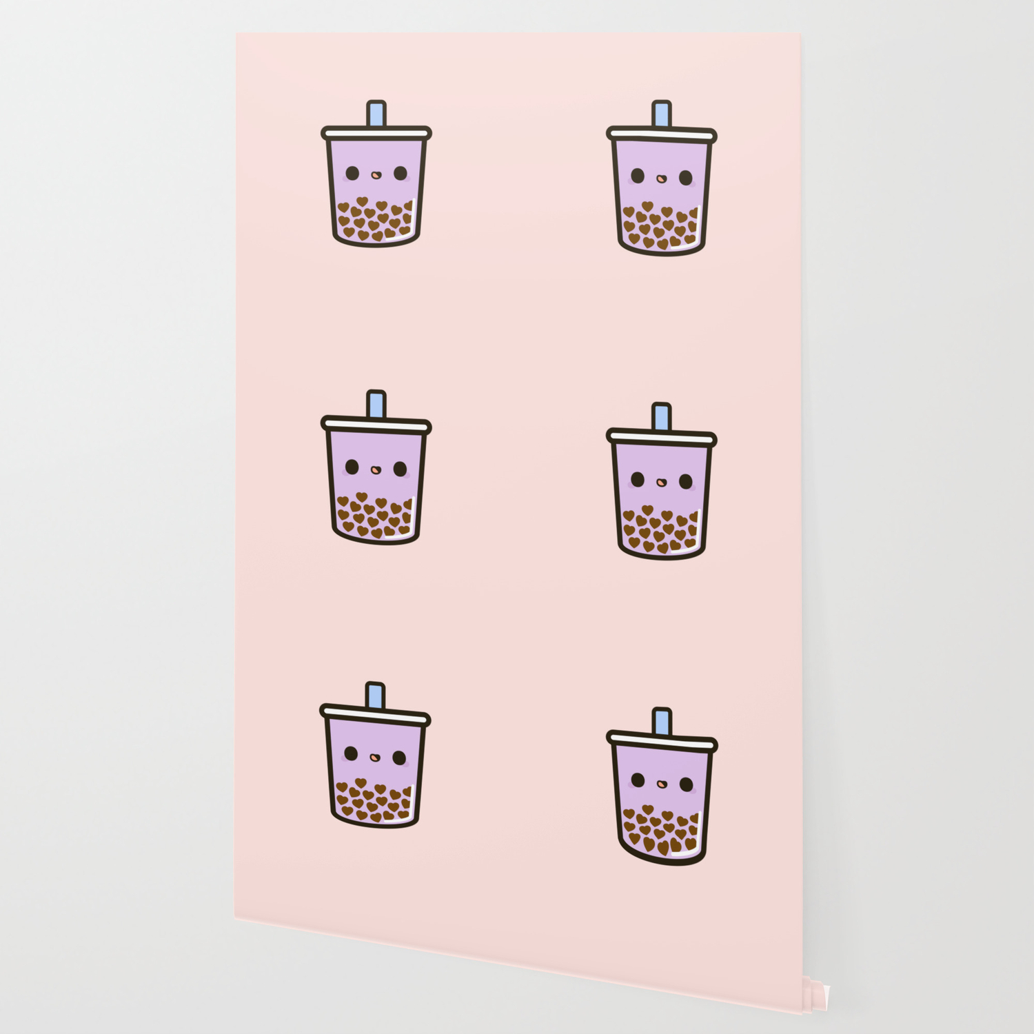 Cute Love Heart Bubble Tea Wallpaper By Peppermintpopuk Society6
