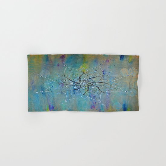 Pyrographic Mandala Hand & Bath Towel