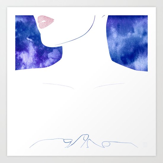 Closer V Art Print