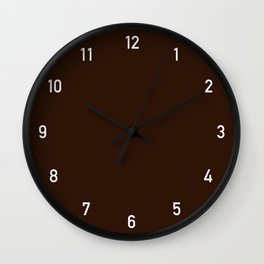 Numbers Clock - Chocolate Wall Clock