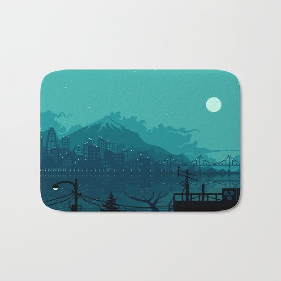 Dark Harbor Bath Mat