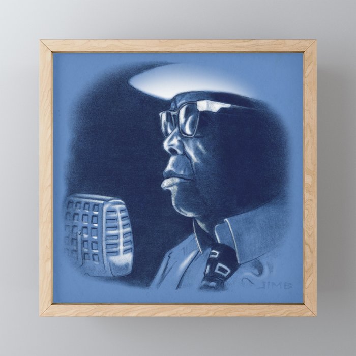 Blues Legends - John LeeHooker Framed Mini Art Print