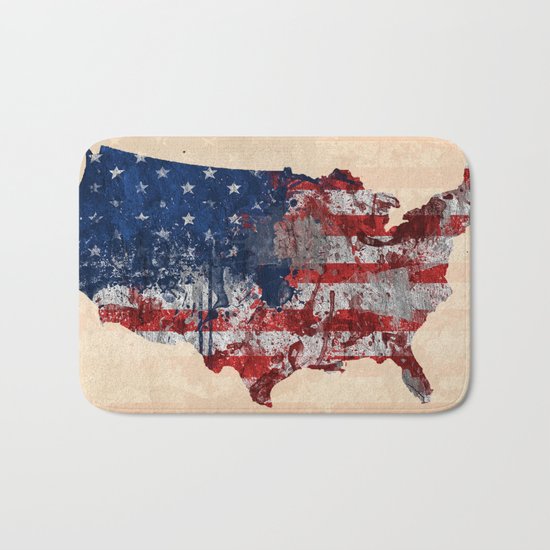 america map Bath Mat