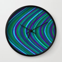 Wave Pattern Design Wall Clock